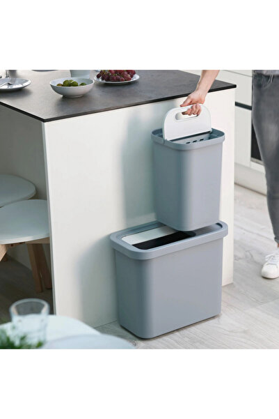 Joseph Joseph 30112 Waste Bin Set, 46 l, 2 compartments, Light Blue