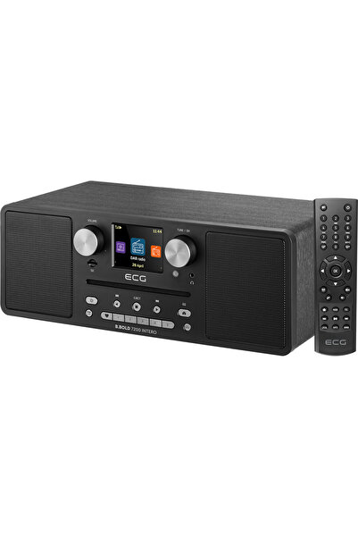 ECG Internet radio B.BOLD 7200 Intero Black, FM + DAB, stereo 2 × 10 W, CD, MP3, Bluetooth, USB