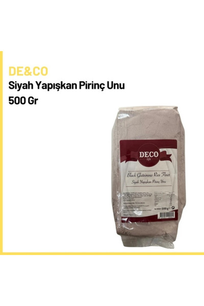 DECO De&Co Siyah Yapışkan Pirinç Unu 500 Gr