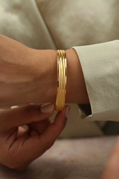 Çgk Çiğdem Gürel Kuyumculuk 2'li Trabzon Hasır Altın Hediyelik Bilezik