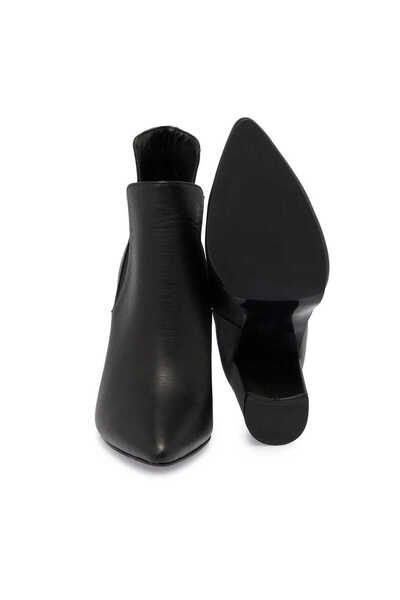 Tergan Siyah Hakiki Deri Kadın Bot - K25K1BT68285-A23