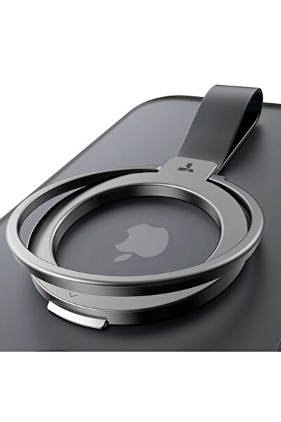 Stef's Cat Suport rotund pentru telefon, O71, magnet, negru