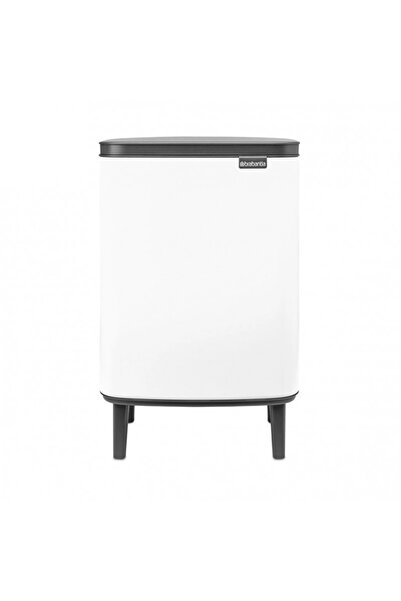 Brabantia Coș de gunoi Bo Small Hi 1006647, 12 l, Deschidere lină și silențioasă, Bază antiderapantă, Alb