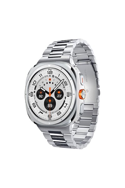 Stef's Cat Curea pentru Samsung Galaxy Watch Ultra 47mm, I39, Metal, Silver