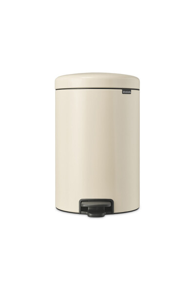 Brabantia NewIcon 1005535 Pedal Bin, 20 l, Soft Close, Anti-Slip Base, Beige