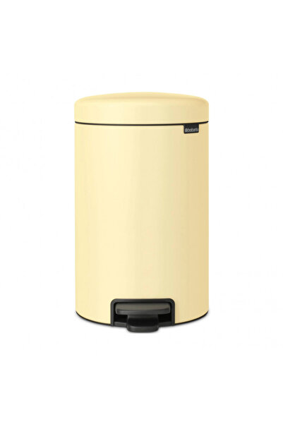 Brabantia NewIcon Pedal Bin 1008844, 12 l, Soft closing, Anti-slip base, Yellow