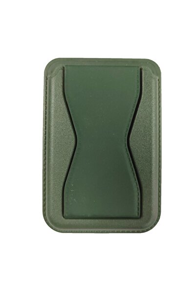 Universal Flippy MagSafe card wallet with integrated stand, Green