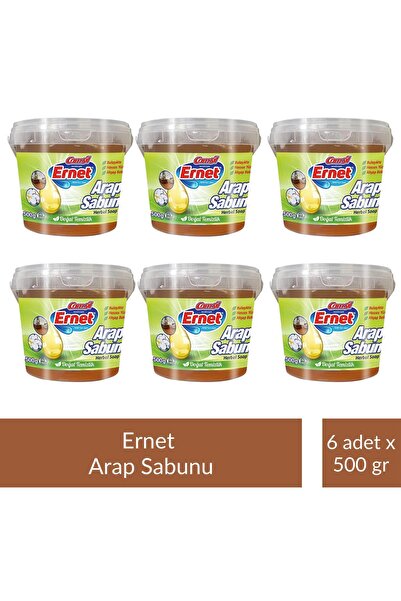 Ernet Sıvı Arap Sabunu Kase 500 gr x 6 Adet
