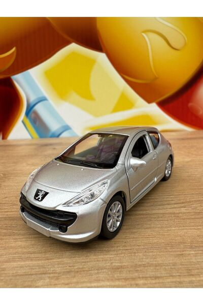 scntoys Peugeot 207 Diecast Model Car Toy Metal Model Car Peugeot 207 Grey