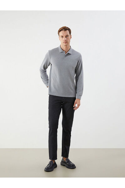 LC Waikiki Polo Neck Long Sleeve Pique Men's T-Shirt