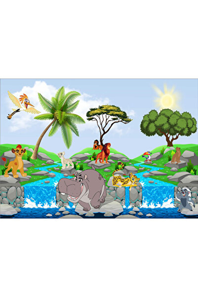 VIODESIGN Fototapet Copii, Garda Felina la Cascada, autoadeziv, multicolor,80...