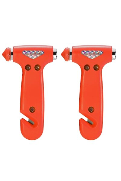 dalimag Set 2 Dispozitive de Spart Geamul Teno®, tip ciocan, doua capete, cutter pentru taiat centura, prot