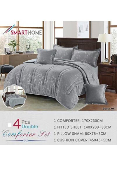 smart home 100% microfiber summer mattress, comfortable filling bed sheet set, 4-piece sleeping set, 230x170cm