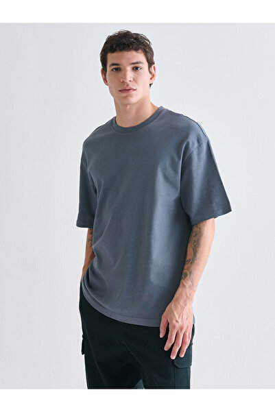 LC Waikiki Tricou pentru bărbați din bumbac fin cu guler rotund de sezon nou