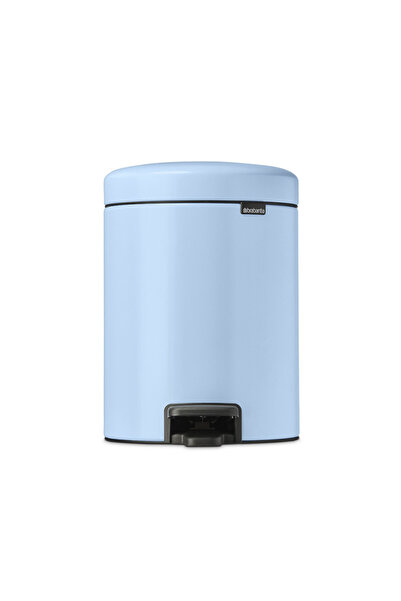 Brabantia NewIcon Pedal Bin 1005528, 5 l, Soft Close, Anti-Slip Base, Light Blue