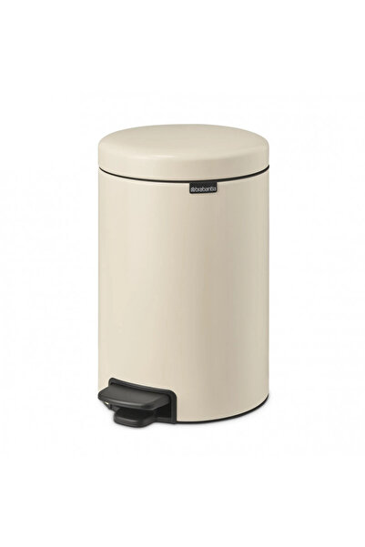Brabantia NewIcon Pedal Bin 1005531, 12 l, Soft Close, Anti-Slip Base, Beige