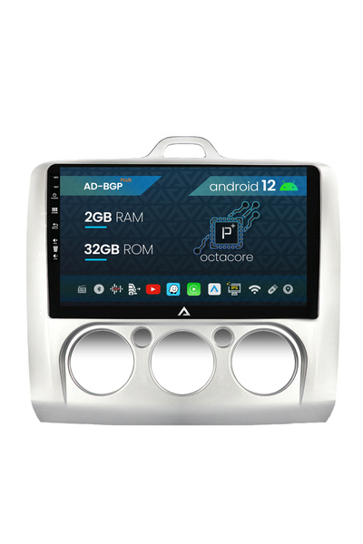 AutoDrop Navigatie Ford Focus MK2 2004-2011, Clima Manuala, Android 12, P-Oct...