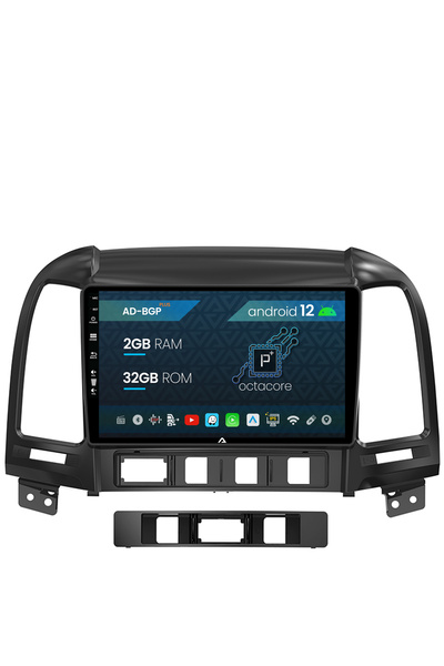 AutoDrop Navigatie Hyundai Santa Fe (2006-2012), Android 12, P-Octacore/ 2GB ...