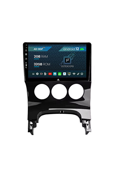 AutoDrop Navigatie Peugeot 3008/5008, Android 12, P-Octacore / 2GB RAM + 32GB...