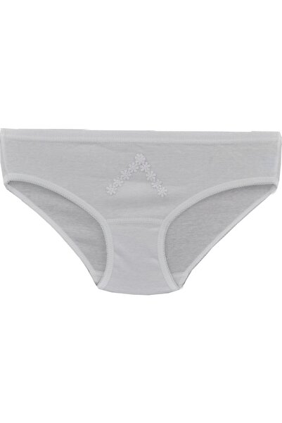 Fanilam Chiloți din bumbac pentru fete, brodați cu margarete, set de 6, 100% bumbac, slip elastic care absoarbe transpirația - Berrak