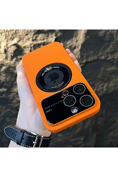 Flippy Θήκη Kathy Tech MagSafe Flippy για Apple iPhone 14, Διπλός Κύκλος, Πορτοκαλί