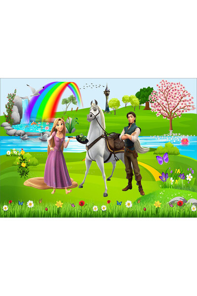 VIODESIGN Fototapet Copii, Rapunzel Disney, autoadeziv, multicolor,80x120 cm