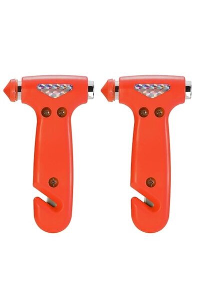 dalimag Set 2 Emergency Hammers, WELUOT, Red