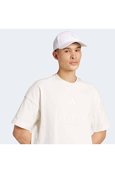 adidas Ανδρικό μπλουζάκι κρεμ με γραφικά ALL SZN (JL6552)