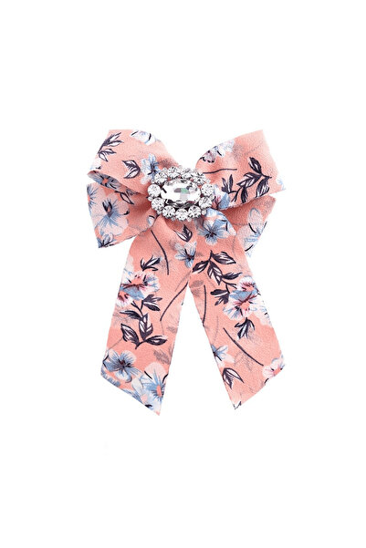 Pursehuit Καρφίτσα Jabou, ροζ, με πέτρες, Sandelia C5