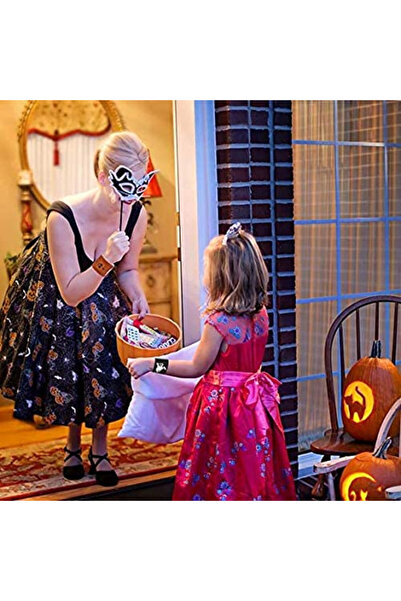 MEISHANG Set de 14 brățări de Halloween, plastic, multicolore, 21 x 3 cm