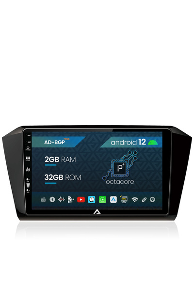 AutoDrop Navigatie Volkswagen Passat B8, Android 12, P-Octacore / 2GB RAM + 3...