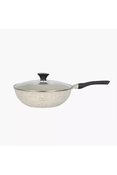 Generic Eden Die Cast Aluminium Wok - 32 cm