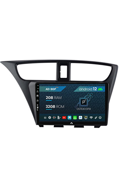 AutoDrop Navigatie Honda Civic Hatchback (2012-2015) Android 12, P-Octacore/2...