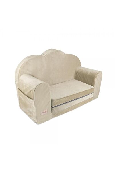 DacEnergy Canapea extensibila copii , catifea 100% poliester, forma de noriso...