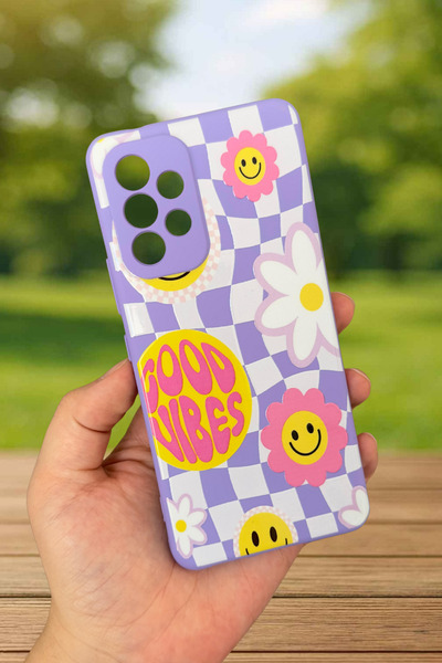 Vip Case Samsung Galaxy A53 Uyumlu Good Vibes Silikon Darbe Emici Klasik Koru...