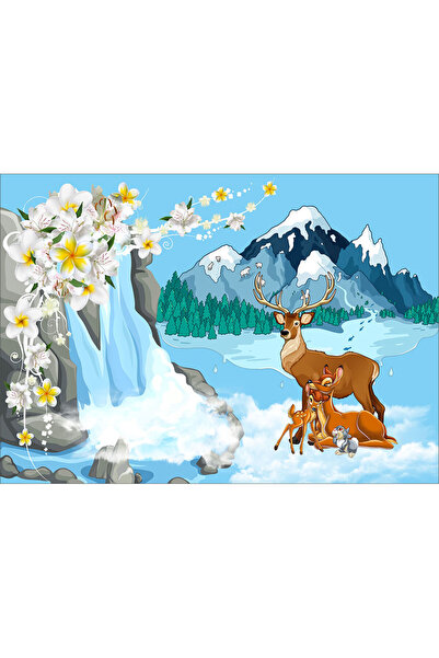 VIODESIGN Fototapet Copii, Bambi Abstract, autoadeziv, multicolor,80x120 cm