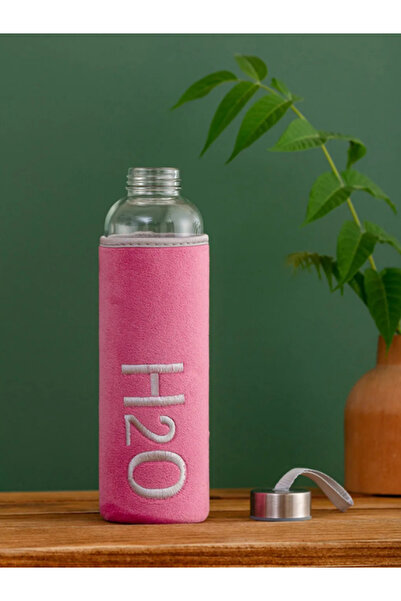 Dörtel Tedarik H2O Velvet Covered Glass Flask 600 ml - Color Options Available