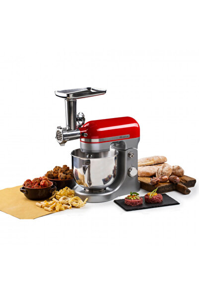 ARIETE 4079/00 planetary mixer attachment set, 11 pieces, Compatible with MODERNA 1589, Gray/black