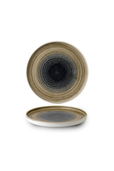 CHURCHILL Stonecast Aqueous Bayou Walled Plate – 26cm