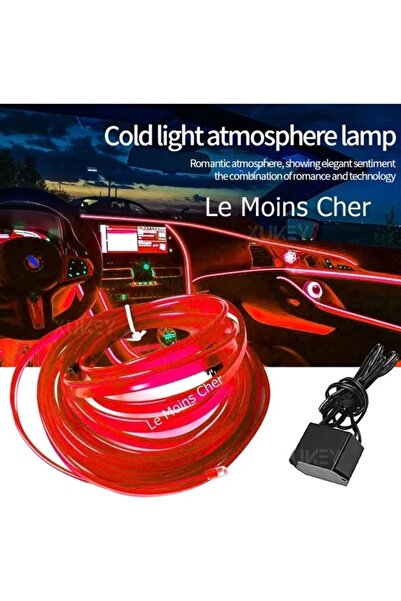 Le Moins Cher Seat Leon Uyumlu Kırmızı 2 Metre Neon Ip LED Torpido Fitili