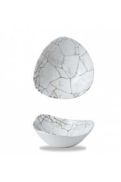 CHURCHILL Studio Prints Kintsugi Agate Grey Lotus Bowl – 18.5cm/7.25"