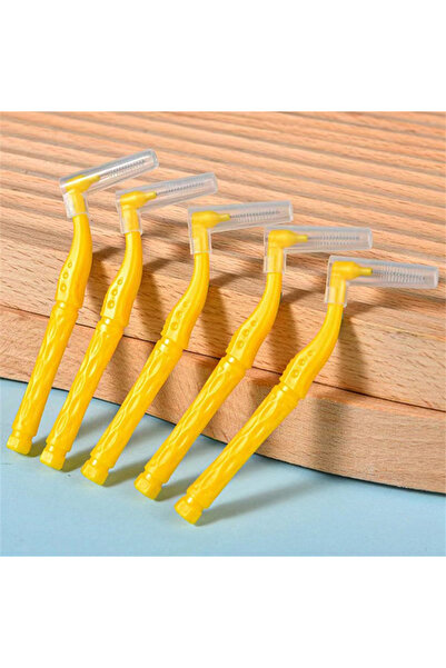 L&Wen 10 PCS L-Shaped Interdental Brushes, Dental Toothpick Floss for Braces (1.0-1.2mm）