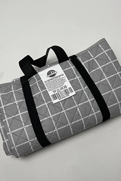 TOTTERİQ Kendinden Çantalı Kapitone Piknik Örtüsü 150X120 cm Su Geçirmez