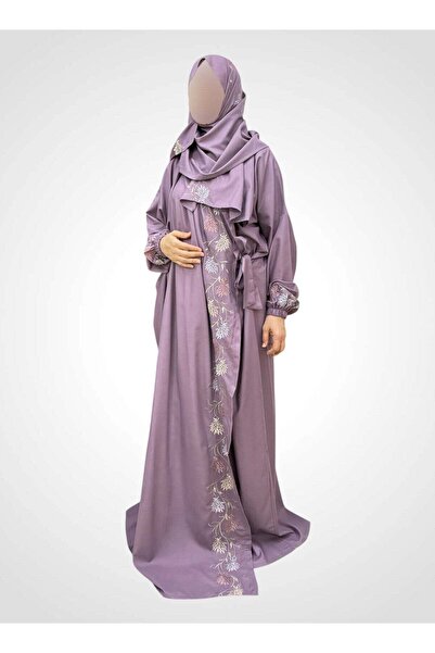 AL-HRAER Soft and comfortable prayer sheet with floral embroidery