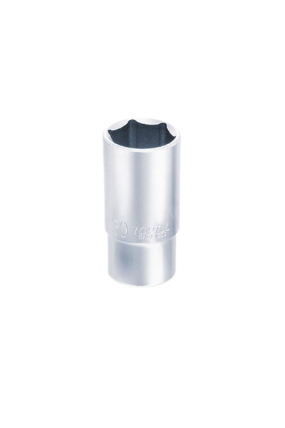 TOPTUL BAEE0812 wrench, deep socket, 1/4 inch square drive, hexagonal profile, 12 mm opening
