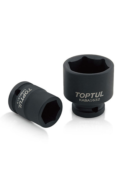 TOPTUL KABA1617 impact socket wrench, 1/2 inch square drive, hexagonal profile, wrench opening