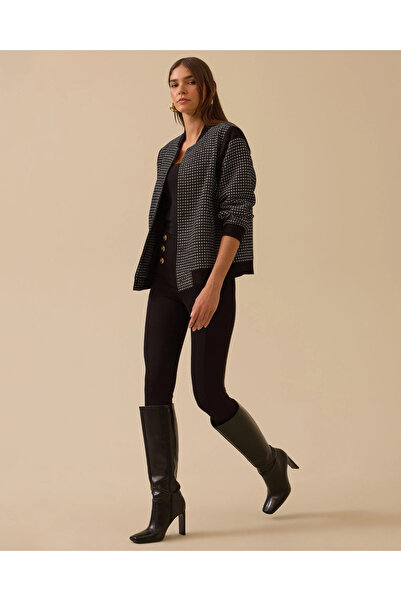 SEÇİL Μαύρο μπουφάν Seçil Bomber -242110040