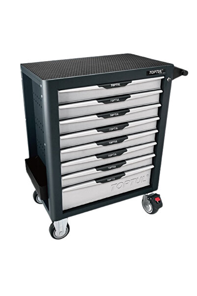 TOPTUL Dulap GCAJ315B, mobil pentru scule, 8 sertare, roți pentru deplasare, 7 sertare echipate cu
