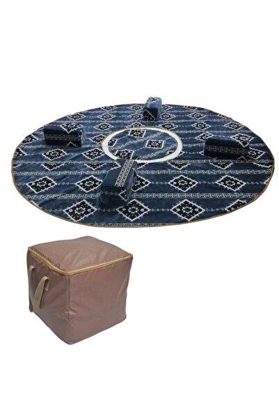 smart home A 6-piece heritage ground seating set suitable for travel, camping, and gardening, 300x300cm