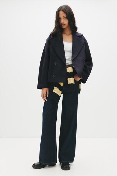 Pull & Bear Kumaş kısa kaban